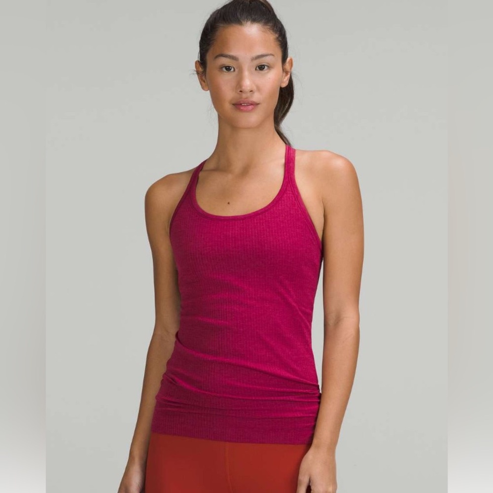 Lululemon Ebb to Street Tank Top POMEGRANATE
